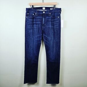 NWT Edwin Elin Relaxed Straight Leg Jeans. Legend (Dark Indigo)#027